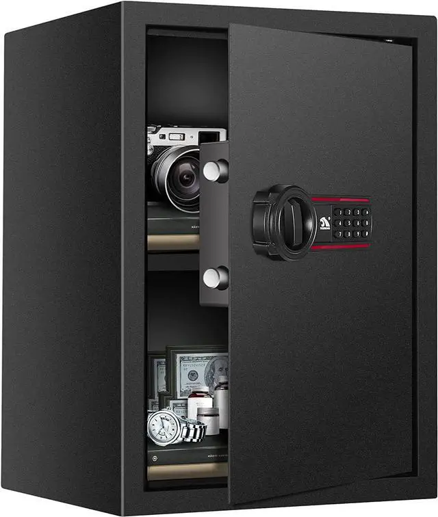 Main image of TIGERKING Digital Keypad Safe Box, 1.8 Cubic Feet Home Safe with Removable Shelf, Lock Safe Money Safe, Solid Alloy Steel Cabinet Safes for Home, Office, Cash, Jewelry, Documents