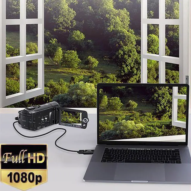 Alt view image 5 of 7 - Video Audio Capture HDMI to USB 2.0 1080p Record via DSLR Camcorder Action Cam for Gaming Live Broadcasting Streaming