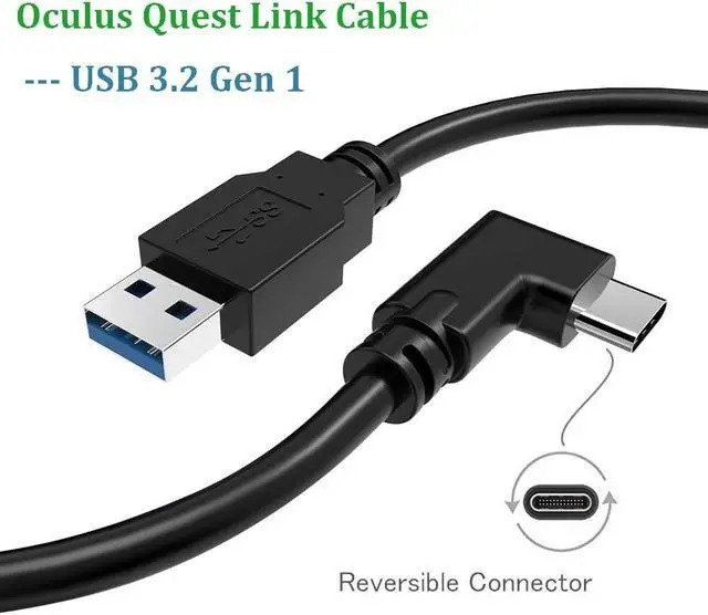 Alt view image 2 of 7 - USB C Cable 10FT, Oculus Quest Link Cable, High Speed Data Transfer & Fast Charging Cable Compatible for Oculus Quest and Gaming PC