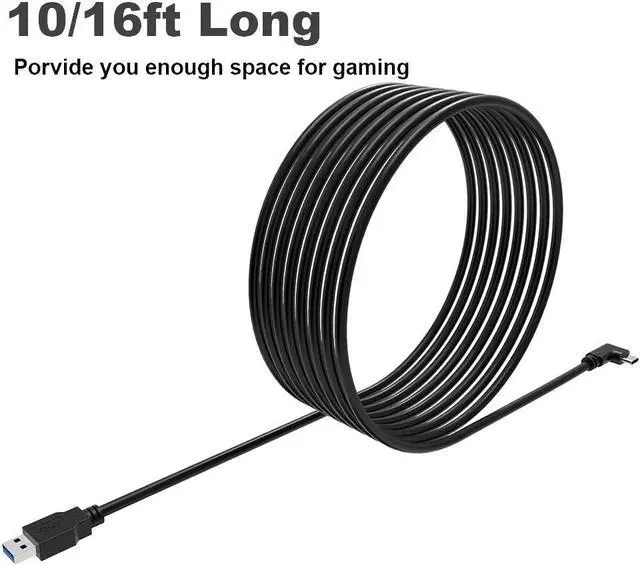 Alt view image 3 of 7 - USB C Cable 10FT, Oculus Quest Link Cable, High Speed Data Transfer & Fast Charging Cable Compatible for Oculus Quest and Gaming PC