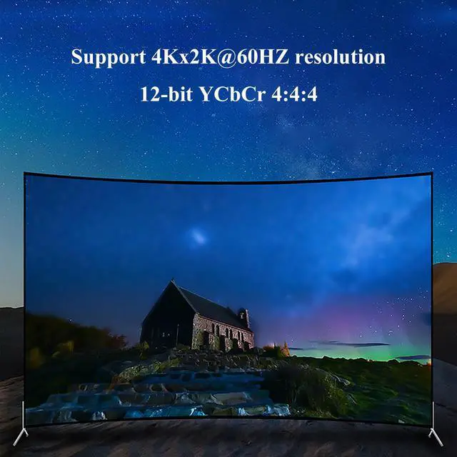 Alt view image 7 of 7 - HDMI KVM Switch 2 Port, USB2.0, Ultra HD 4K @60Hz, 2 PC Share 1 Set of Keyboard, Mouse and Monitor,Support Wireless Keyboard and Mouse