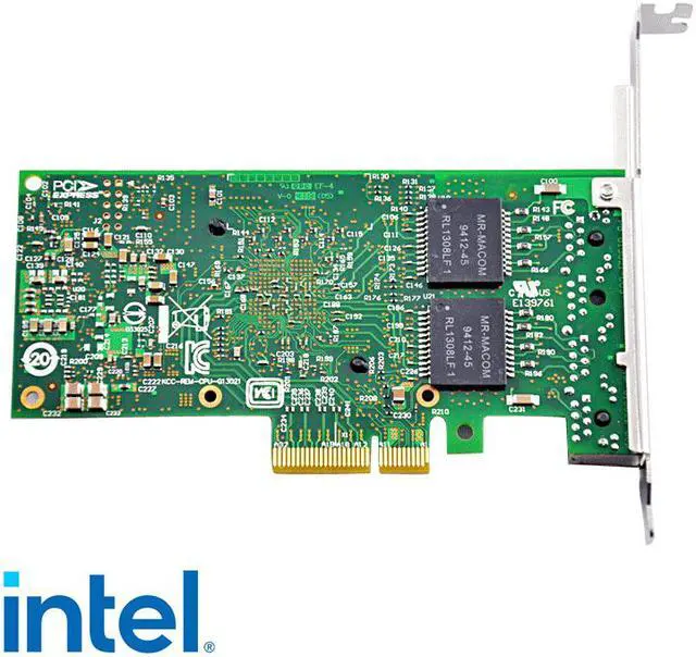 Alt view image 2 of 2 - Intel I350AM4 Chipset I350-T4 PCI-E X4 Quad RJ-45 Ethernet Network Card Adapter Controller NIC 10/100/1000Mbps