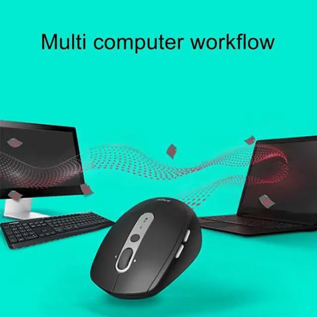 Alt view image 2 of 7 - for Logitech M590 7 Buttons 1000DPI 2.4GHz Ergonomic PC Optical Silent Wireless Mouse