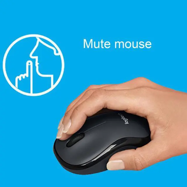 Alt view image 7 of 7 - for Logitech M220 3 Buttons 1000DPI 2.4GHz Ergonomic PC Optical Silent Wireless Mouse