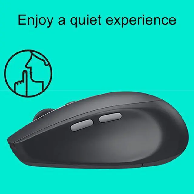 Alt view image 3 of 7 - for Logitech M590 7 Buttons 1000DPI 2.4GHz Ergonomic PC Optical Silent Wireless Mouse