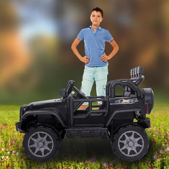 Alt view image 7 of 7 - 12V Kids Ride on Car Toys Battery Power w/Safe Parent Remote Control Black