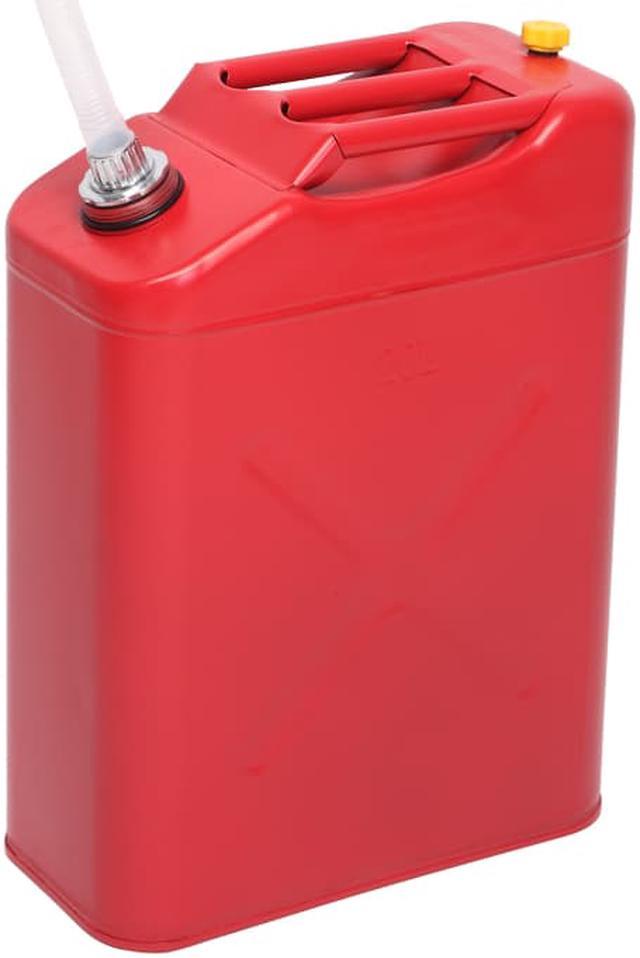 New 20L 5 Gallon Gas Jerry Can Fuel Gasoline Steel Tank Red w/ Spout  Leak-Proof 