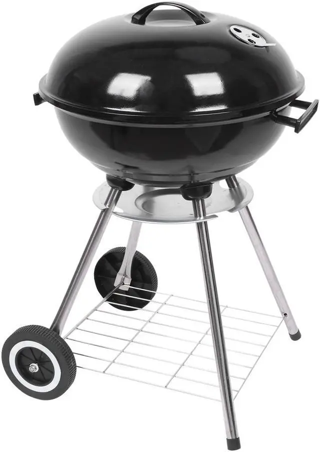 Main image of Charcoal Grill 18" Barrel BBQ Smoker Barbecue Patio Backyard Outdoor Grill Oven