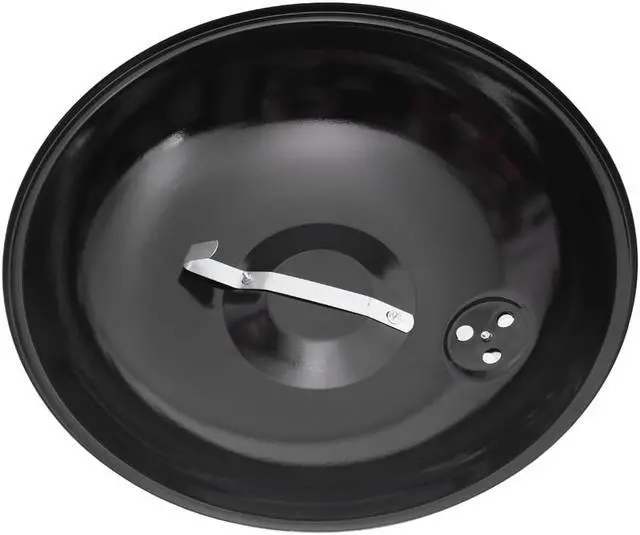 Alt view image 4 of 7 - Charcoal Grill 18" Barrel BBQ Smoker Barbecue Patio Backyard Outdoor Grill Oven