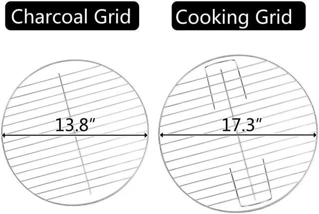 Alt view image 2 of 7 - Charcoal Grill 18" Barrel BBQ Smoker Barbecue Patio Backyard Outdoor Grill Oven