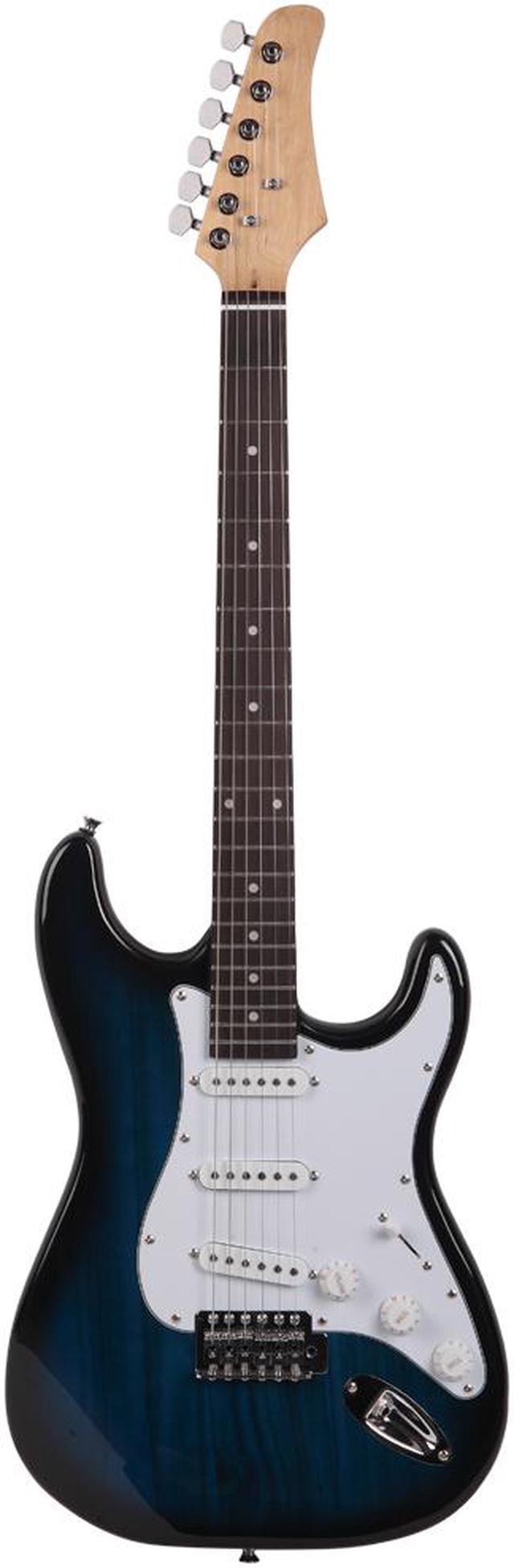 New Blue School Music Electric Guitar Set w/ Gig Bag Strap Cord