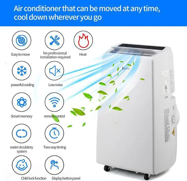 Alt view image 5 of 7 - Portable Air Conditioner Dehumidifier Function With Remote Control , 13000BTU
