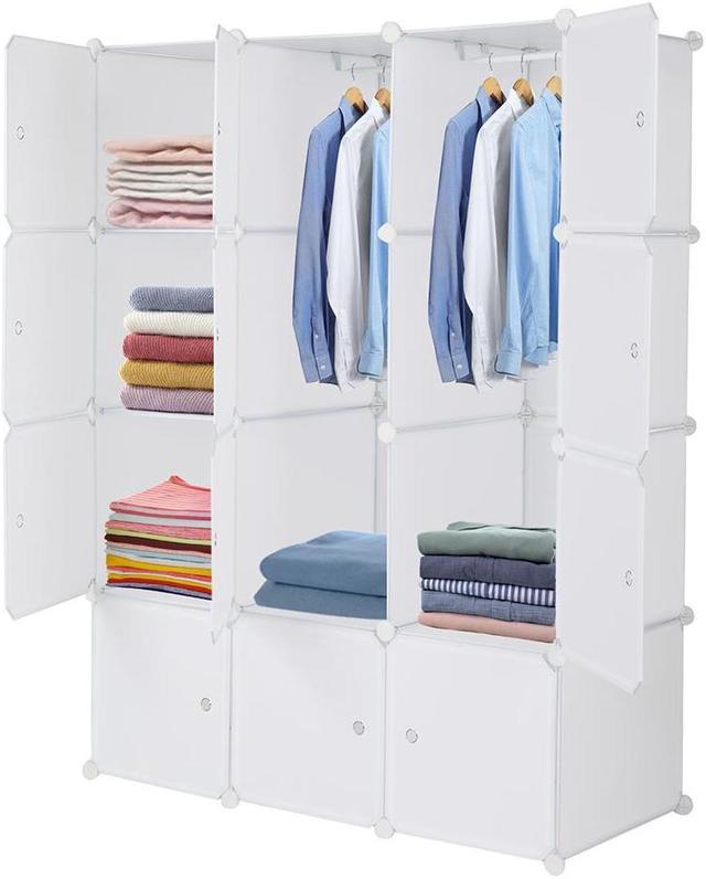 HOMIDEC Closet Organizer, 12-Cube Closet Organizers and Storage, Portable  Closet Storage Shelves, Clothing Storage for Kids, Closet, Bedroom