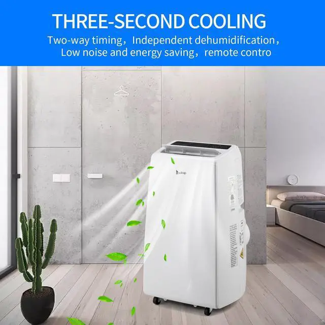 Alt view image 4 of 7 - Portable Air Conditioner Dehumidifier Function With Remote Control , 13000BTU