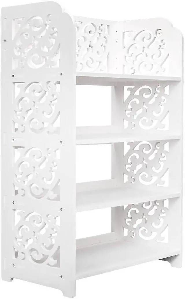Main image of 4 Tier Home Storage Organizer Standing Shoe Rack Shelf Cabinet Display Unit