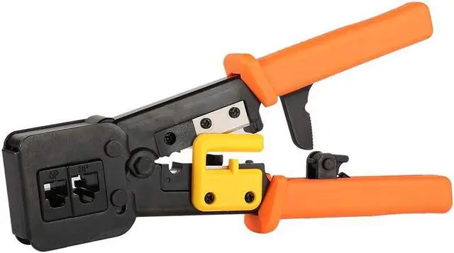 Alt view image 4 of 6 - EZ RJ45 Crimp Tool Pass Through Cat5 Cat5e Cat6 Crimping Tool for RJ45/RJ12, CAT5, CAT5e, CAT6 Regular and End-Pass-Through connectors