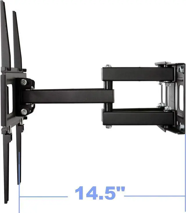 Alt view image 4 of 7 - VideoSecu MW340B2 TV Wall Mount Bracket for Most 32-65 Inch LED, LCD, OLED, UHD Plasma Flat Screen TV, with Full Motion Tilt Swivel Articulating Dual Arms 14" Extend,400x400mm,100 LBS WR9