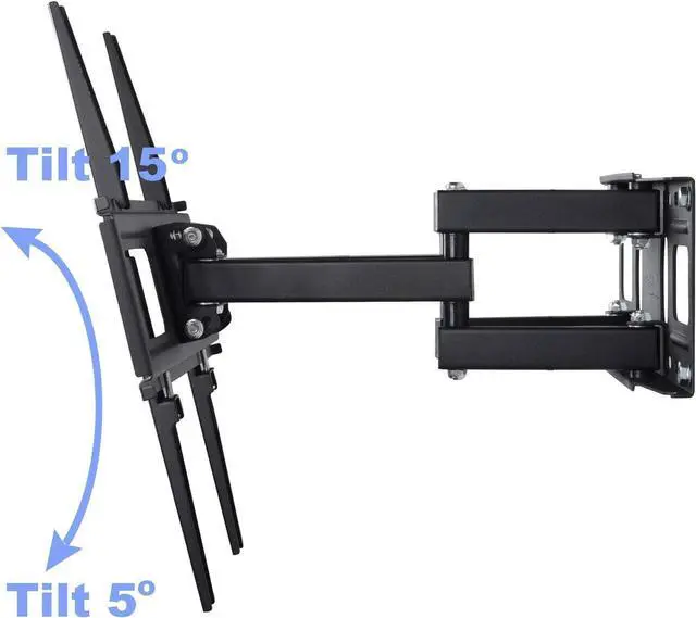 Alt view image 5 of 7 - VideoSecu MW340B2 TV Wall Mount Bracket for Most 32-65 Inch LED, LCD, OLED, UHD Plasma Flat Screen TV, with Full Motion Tilt Swivel Articulating Dual Arms 14" Extend,400x400mm,100 LBS WR9