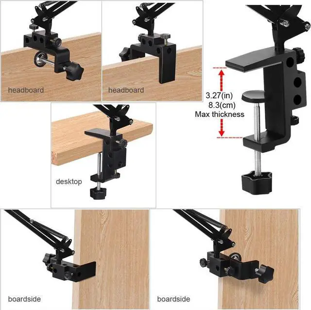Alt view image 3 of 5 - Foldable Phone Tablet Mount Holder  Aluminum Universal Flexible Tablet Bracket Mount Holder Adjustable and Compatible with 4-13 Inches Smartphones Tablets iPad/iPad Air/iPad Pro/Nintendo Switch