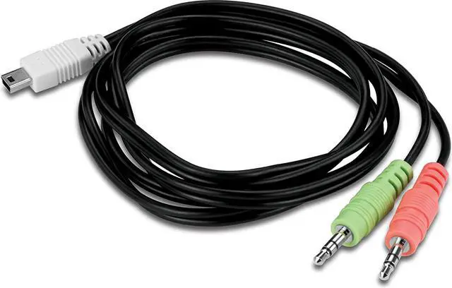 Alt view image 7 of 7 - TRENDnet 2-Port USB KVM Switch and Cable Kit with Audio, Manage Two PCs, USB 1.1, Hot-Plug, Auto-Scan, Hot-Keys, Windows & Linux Compliant, TK-209K