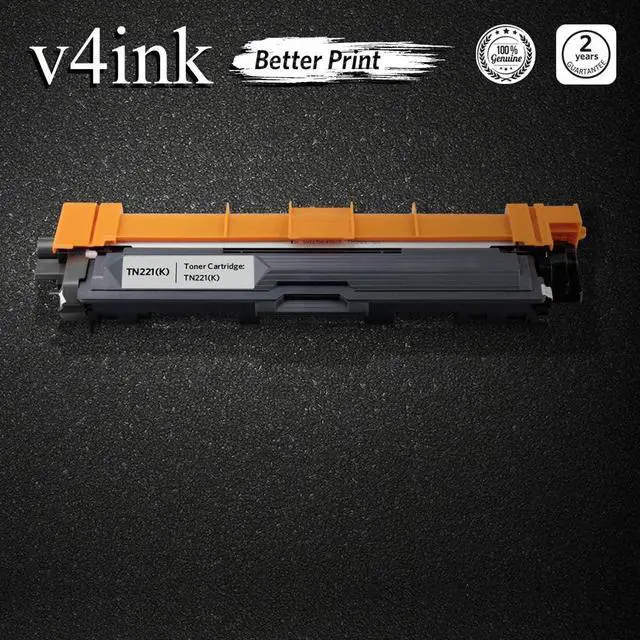 Alt view image 7 of 7 - V4INK 1 Pack Black New Replacement for Brother TN221 TN225 Toner Cartridge for use with Brother HL3170CDW Brother MFC9330CDW Brother HL3140CW Brother HL3180CDW MFC9130CW MFC9340CDW Printer