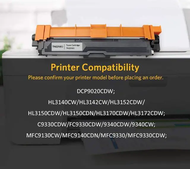 Alt view image 3 of 7 - V4INK 4 Pack New Replacement for Brother TN221 TN225 TN-221 TN-225 MFC-9130CW MFC 9130CW 9330CDW Toner Cartridge for HL-3170CDW HL 3170CDW 3140CW MFC-9330CDW MFC-9340CDW MFC 9340CDW HL-3140CW