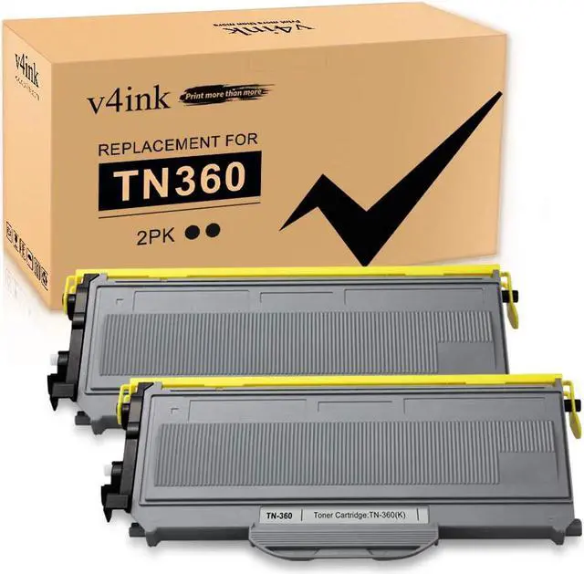 Main image of V4INK 2PK Compatible Toner Cartridge Replacement for Brother TN360 TN330 Toner Ink High Yield Black for Brother HL-2140 HL-2170W DCP 7030 7040 Brother MFC-7340 MFC-7345N MFC-7440N MFC-7840W Printer