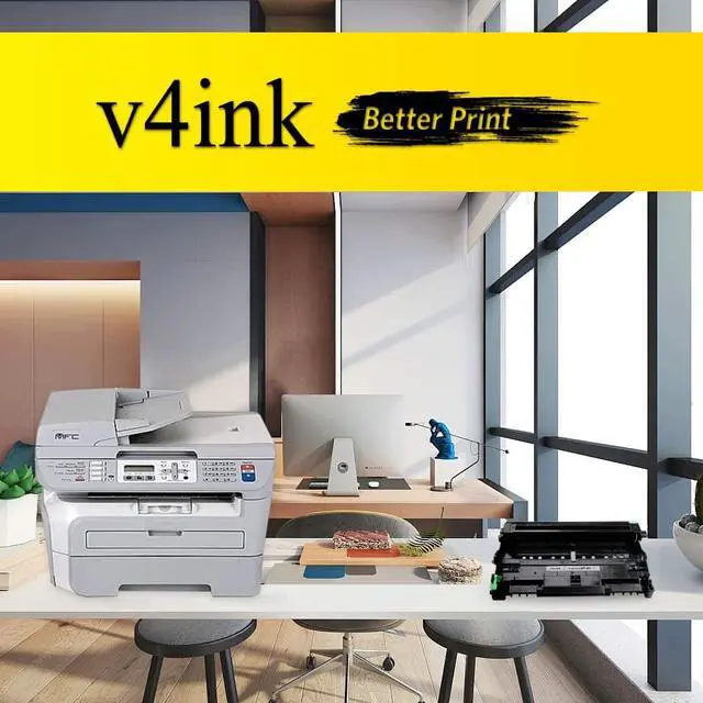 Alt view image 5 of 5 - V4INK Compatible Toner Cartridge and Drum Unit Set Replacement for Brother TN360 DR360 (1 Drum + 2 Toner),for use in Brother DCP-7030 DCP-7040 HL-2140 HL-2170W MFC-7340 MFC-7345N MFC-7440N MFC-7840W