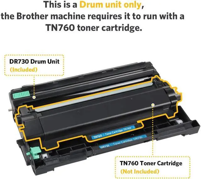 Alt view image 6 of 7 - v4ink 1PK DR730 DR-730 730 Compatible Drum Unit (NOT Toner) for Brother HL-L2350DW HL-L2390DW HL-L2395DW HL-L2370DW XL DCP-L2550DW MFC-L2710DW MFC-L2730DW MFC-L2750DW XL Printer