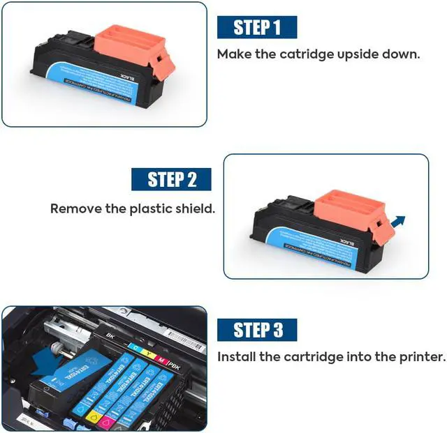 Alt view image 3 of 6 - 6PK T410XL 410XL ink Cartridge Compatible For Epson 410XL Expression XP830 XP640 XP635 XP630 530