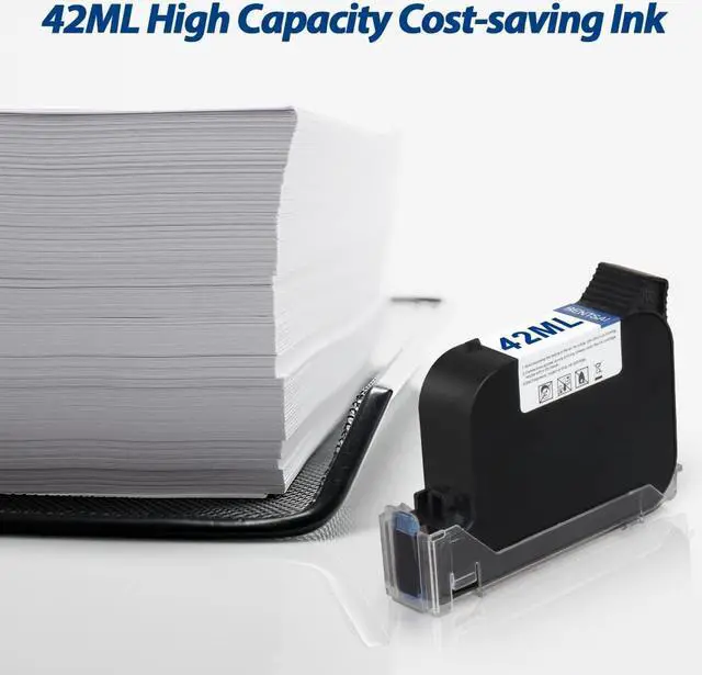 Alt view image 3 of 6 - BENTSAI BT-2580P Original Solvent Quick Dry Ink Cartridge Handheld Inkjet Printer BT-HH6105B2/BT-HH6105B3/B10 (Black)