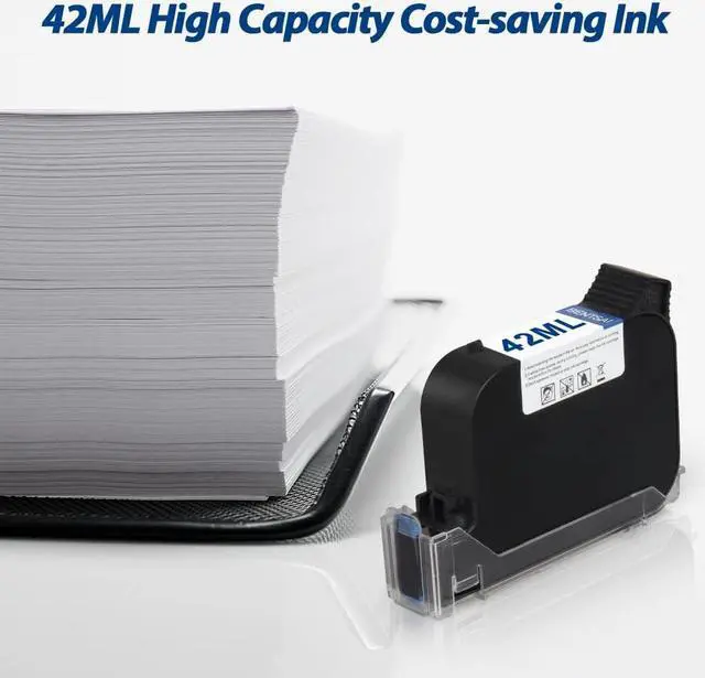 Alt view image 4 of 7 - BENTSAI BT-2560N Original Aqueous Water Soluble Ink Cartridge Replacement Handheld Inkjet Printer BT-HH6105B1/BT-HH6105B2/BT-HH6105B3 Black 1 Pack
