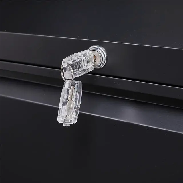 Alt view image 4 of 7 - 3 Drawers Lateral File Cabinet Organizer with Lock for Hanging File Folders,Steel