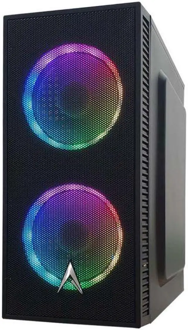 Alt view image 2 of 3 - Allied Gaming Javelin Mini Desktop PC: Intel Core i3-10100, Integrated UHD Graphics 630, 8GB DDR4 2666MHz, 240GB SSD, H410 Motherboard, 550 Watt Power Supply, ARGB Fans, WiFi Ready