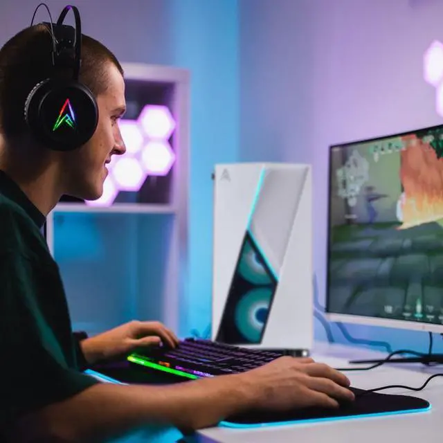 Alt view image 7 of 7 - Allied Gaming Stinger Desktop PC: Intel Core i3-10100F, Nvidia GTX 1650, 8GB DDR4 2666MHz, 240GB SSD, H410M Motherboard, 550 Watt Power Supply, ARGB Fans, WiFi Ready