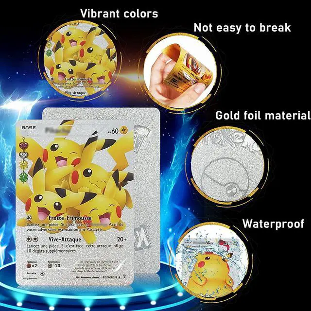 Alt view image 3 of 6 - 55PCS Assorted Cards Vmax DX GX Ultra Rare Cards Metal Gold Plated Card Gold Foil Card - The Best Gift for Collectors No Repeats