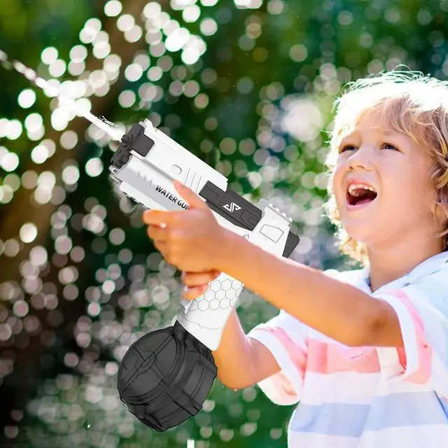 Alt view image 6 of 7 - Electric Water Pistol for Adults and Children, Large Capacity Strongest Water Sprayer Summer Pool Beach Party Toy