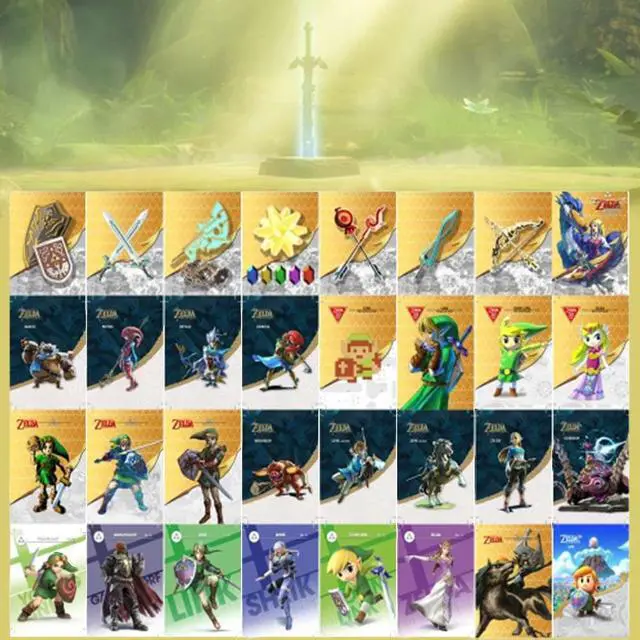 Alt view image 4 of 6 - 32PCS Legend of Zelda Amiibo Card, Mini Legend of Zelda NFC Tags Collection Card,Compatible with Switch, Switch Lite, Wii U and New 3DS Systems