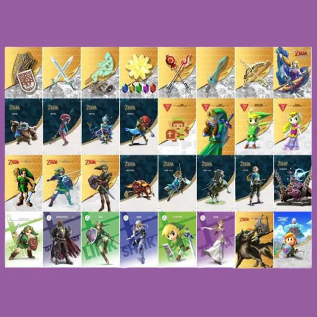 Alt view image 2 of 6 - 32PCS Legend of Zelda Amiibo Card, Mini Legend of Zelda NFC Tags Collection Card,Compatible with Switch, Switch Lite, Wii U and New 3DS Systems