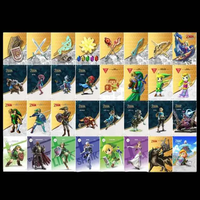 Alt view image 3 of 6 - 32PCS Legend of Zelda Amiibo Card, Mini Legend of Zelda NFC Tags Collection Card,Compatible with Switch, Switch Lite, Wii U and New 3DS Systems