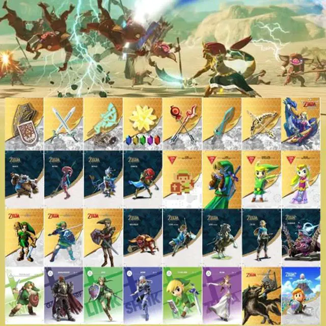 Alt view image 5 of 6 - 32PCS Legend of Zelda Amiibo Card, Mini Legend of Zelda NFC Tags Collection Card,Compatible with Switch, Switch Lite, Wii U and New 3DS Systems