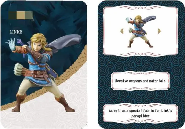 Alt view image 2 of 3 - Latest zeld Link Tears of The Kingdom amibo Cards, Compatible Switch Games LOZ Tears of The Kingdom, Mini Card Size