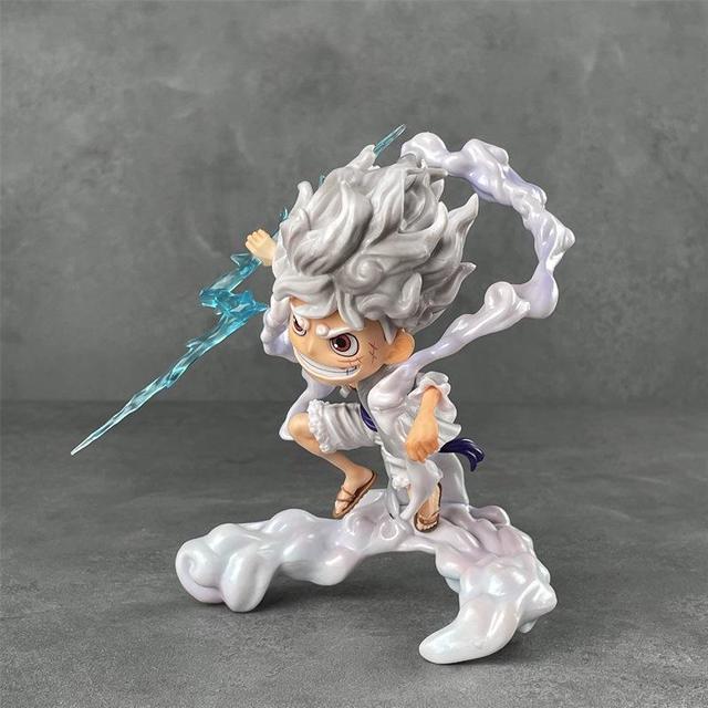 One Piece Monkey. D Luffy Gear 5 Anime Action Figure Statue Character PVC  Model Toys Collection with Calendar (6.7 inch) 