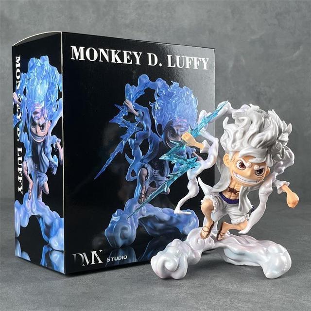 One Piece Monkey. D Luffy Gear 5 Anime Action Figure Statue Character PVC  Model Toys Collection with Calendar (6.7 inch) 