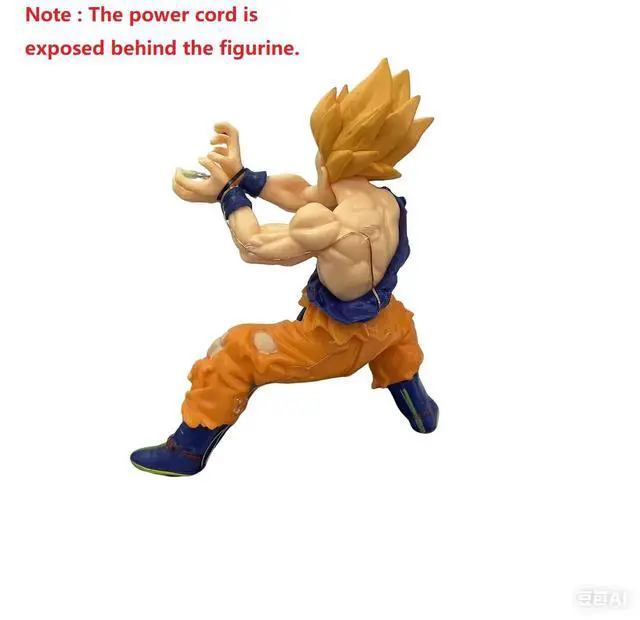Alt view image 5 of 7 - Dragon Ball Kakarotto Son Goku Kamehameha Wave Magnetic Light Lamp Model Ornament Anime Peripheral Toys Gifts