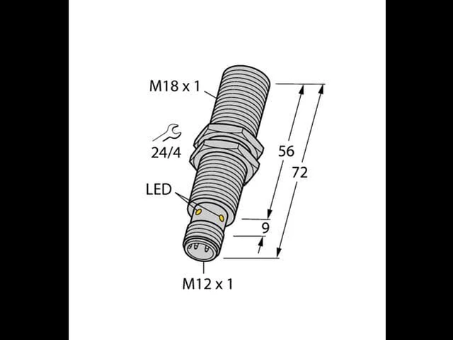 Alt view image 2 of 2 - BI5-M18-Y1X-H1141 4015020 Inductive sensor