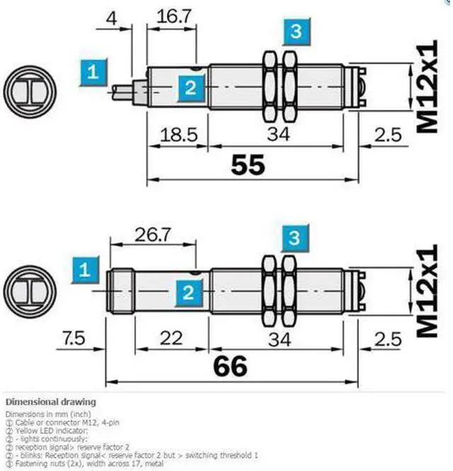 Alt view image 2 of 2 - SICK VL12-2N430 Photoelectric retro-reflective sensor ,NPN New
