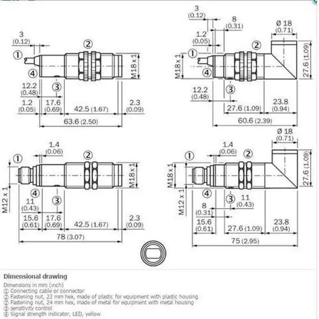 Alt view image 2 of 2 - SICK VTF18-4P5940 Photoelectric proximity sensor,PNP,New