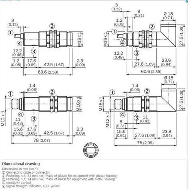 Alt view image 2 of 3 - SICK VTF18-3P5612 Photoelectric proximity sensor,PNP,New