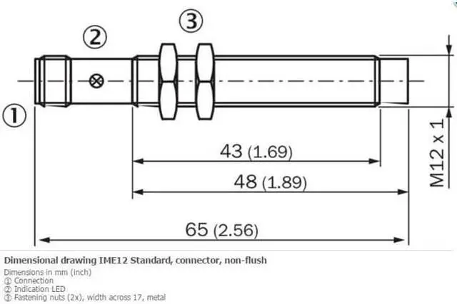 Alt view image 3 of 3 - SICK IME12-04NPSVC0S Inductive proximity sensors ,PNP,New